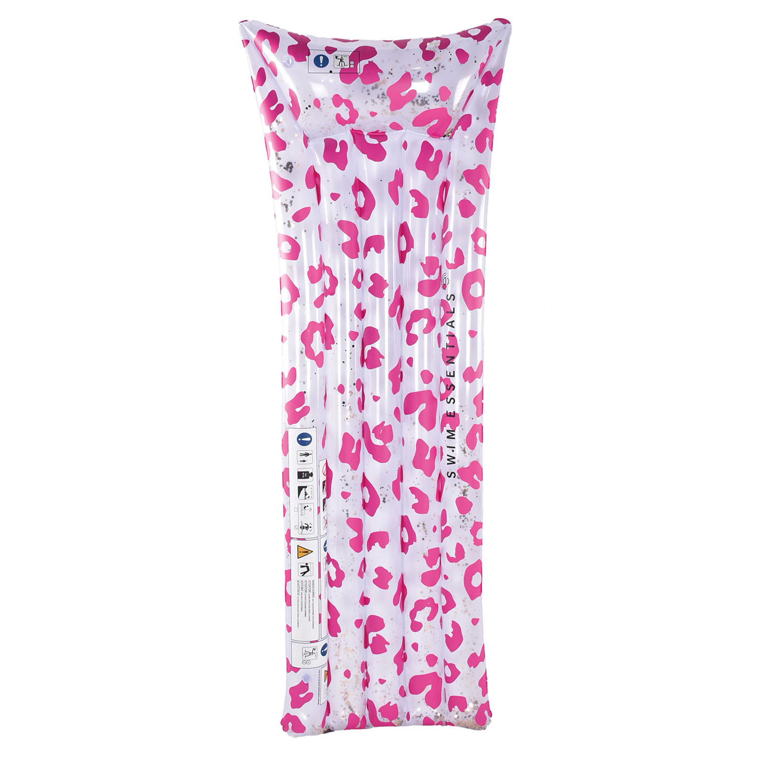 Swim Essentials Luxe Luchtbed Panterprint Neon