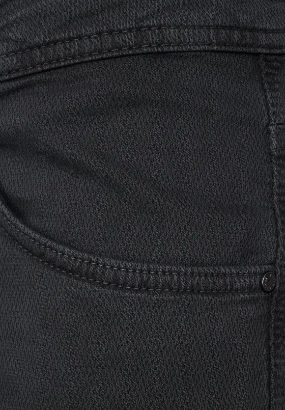 Slim Fit Hose mit Struktur - phantom grey