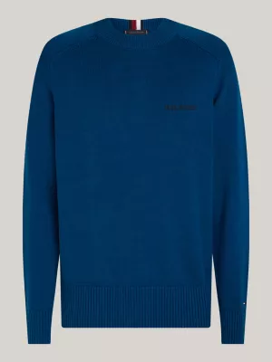 Suéter Plus Hilfiger Monotype de Gola Redonda