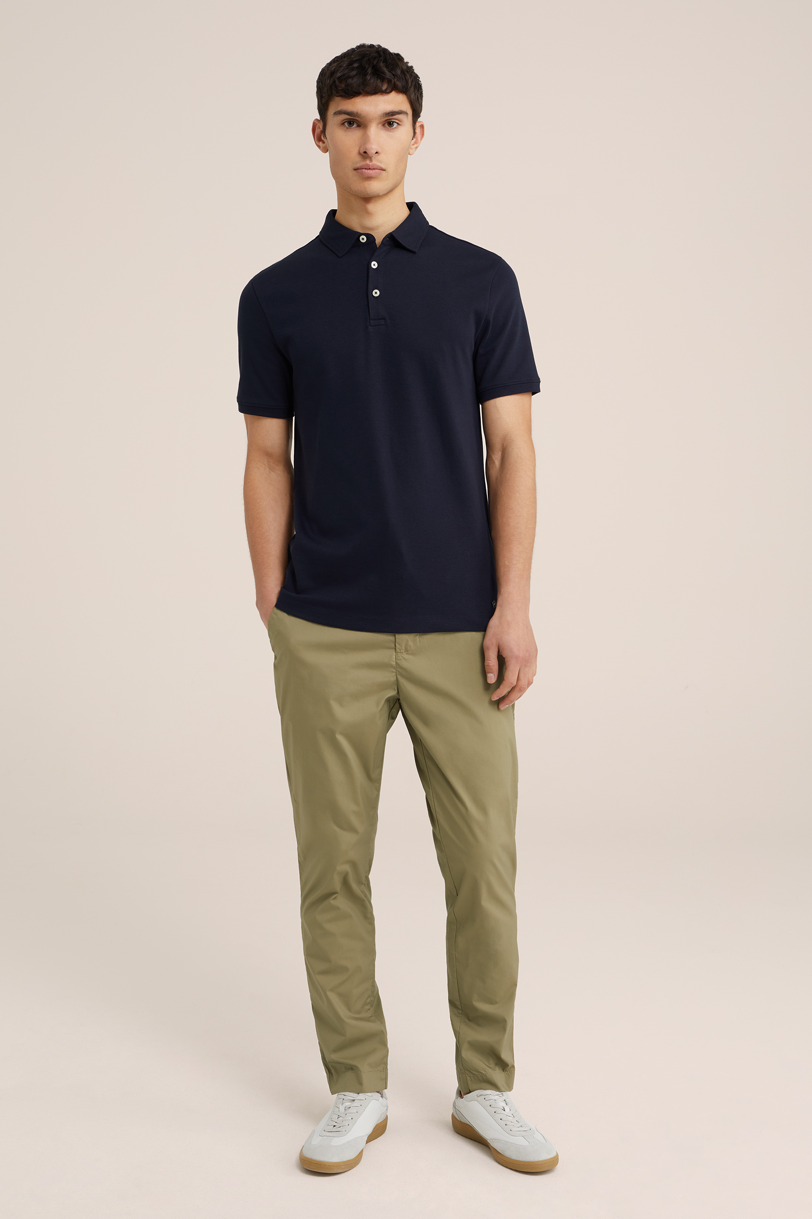ultra soft polo WE Fashion Donkerblauw