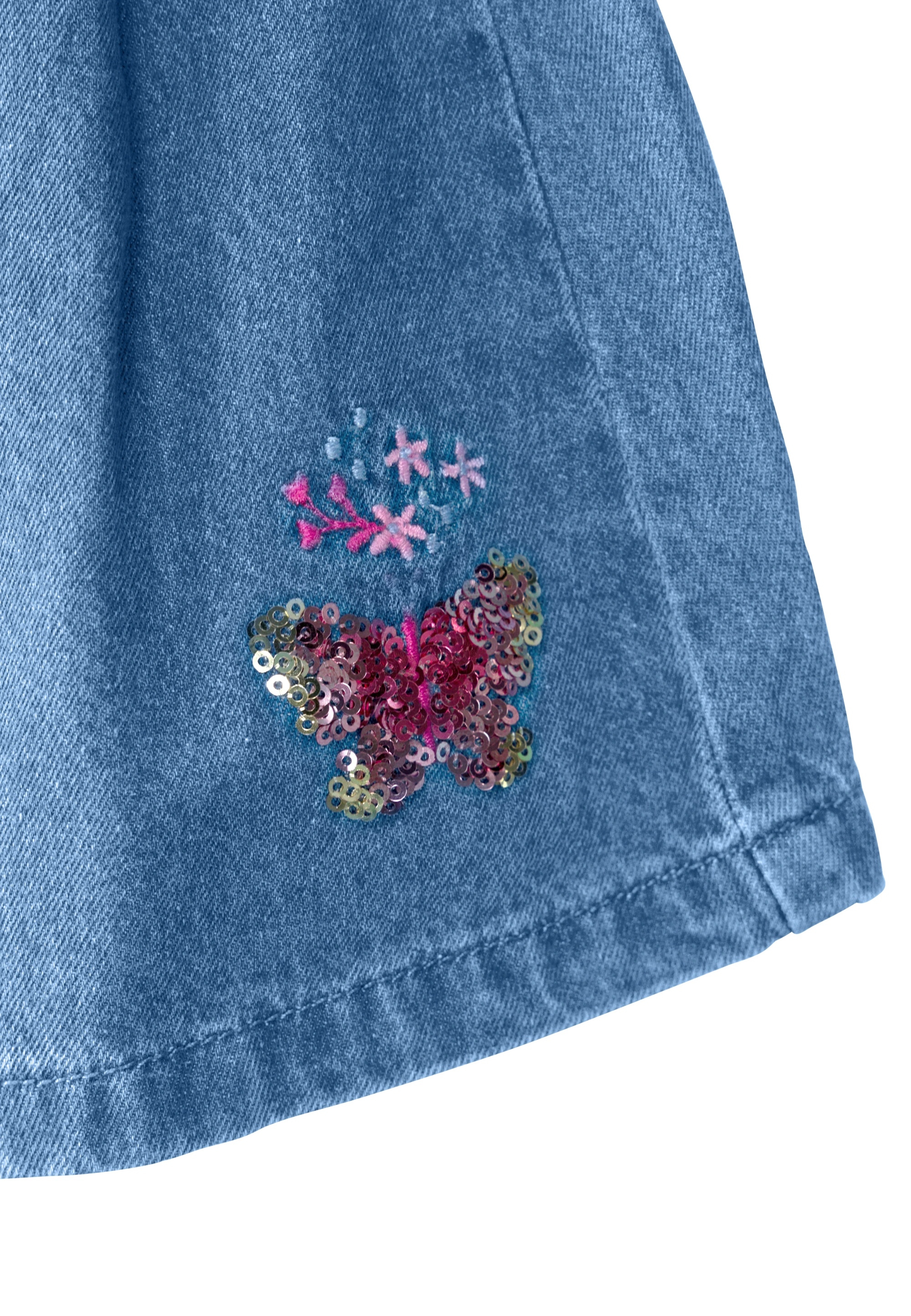 Jeans-Shorts SCHMETTERLING in light blue