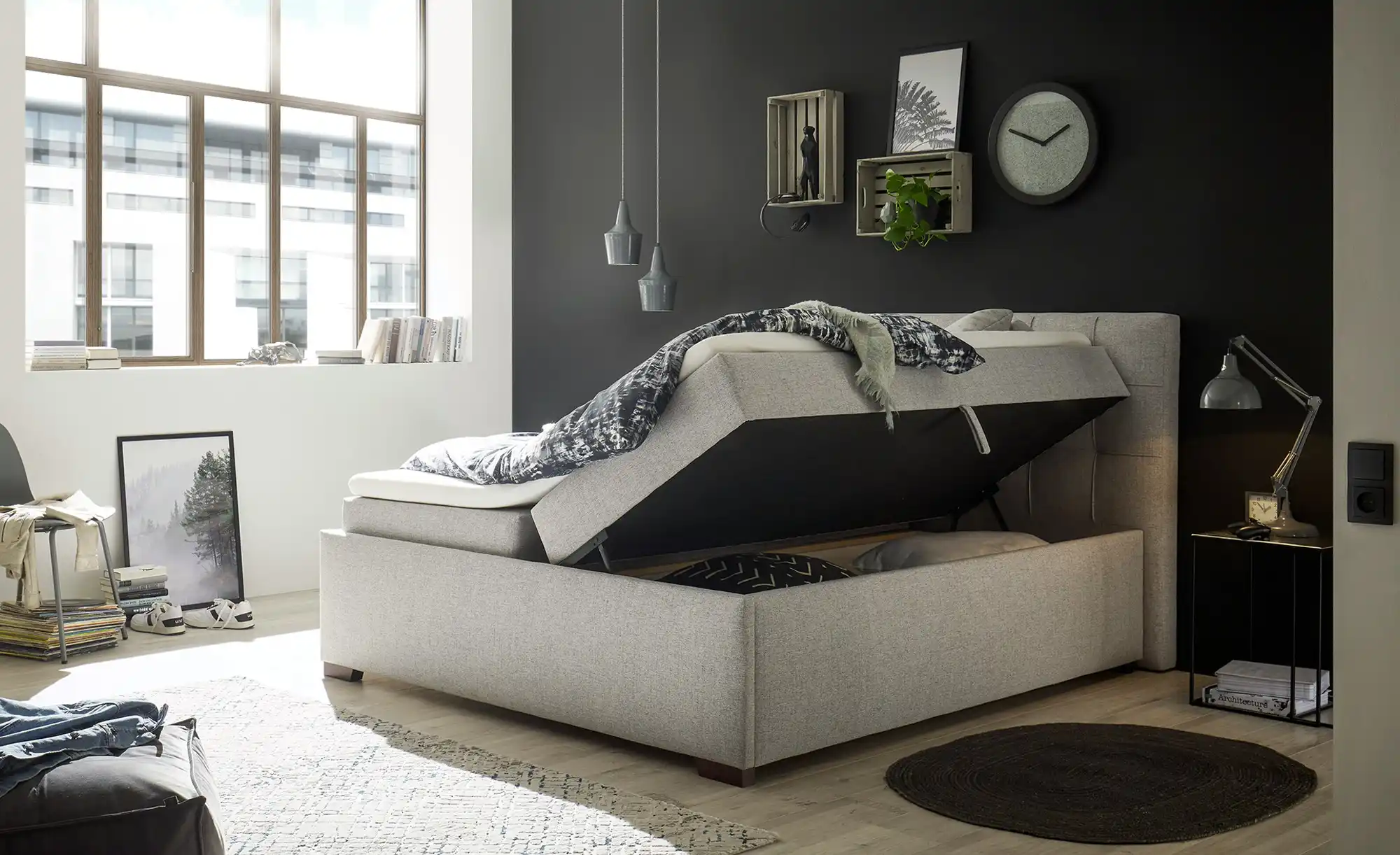 Boxbett mit Bettkasten Artos