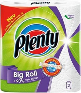 Plenty Haushaltstücher Big Roll 86 Blatt, 2 Stück