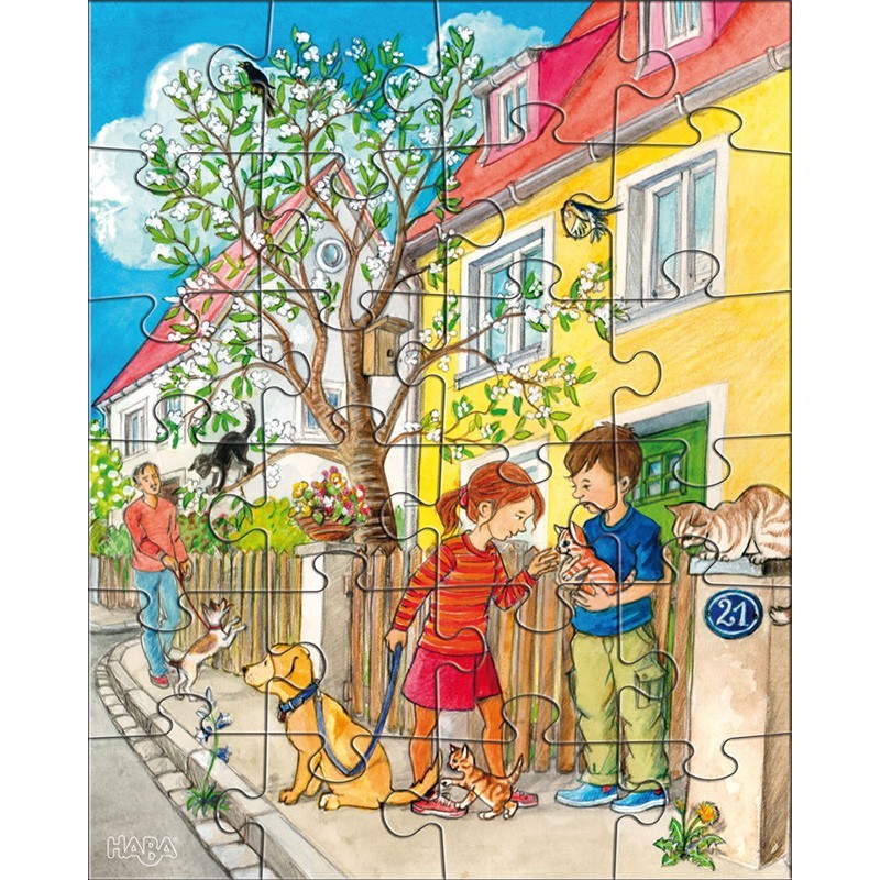 3 puzzles - animaux domestiques
