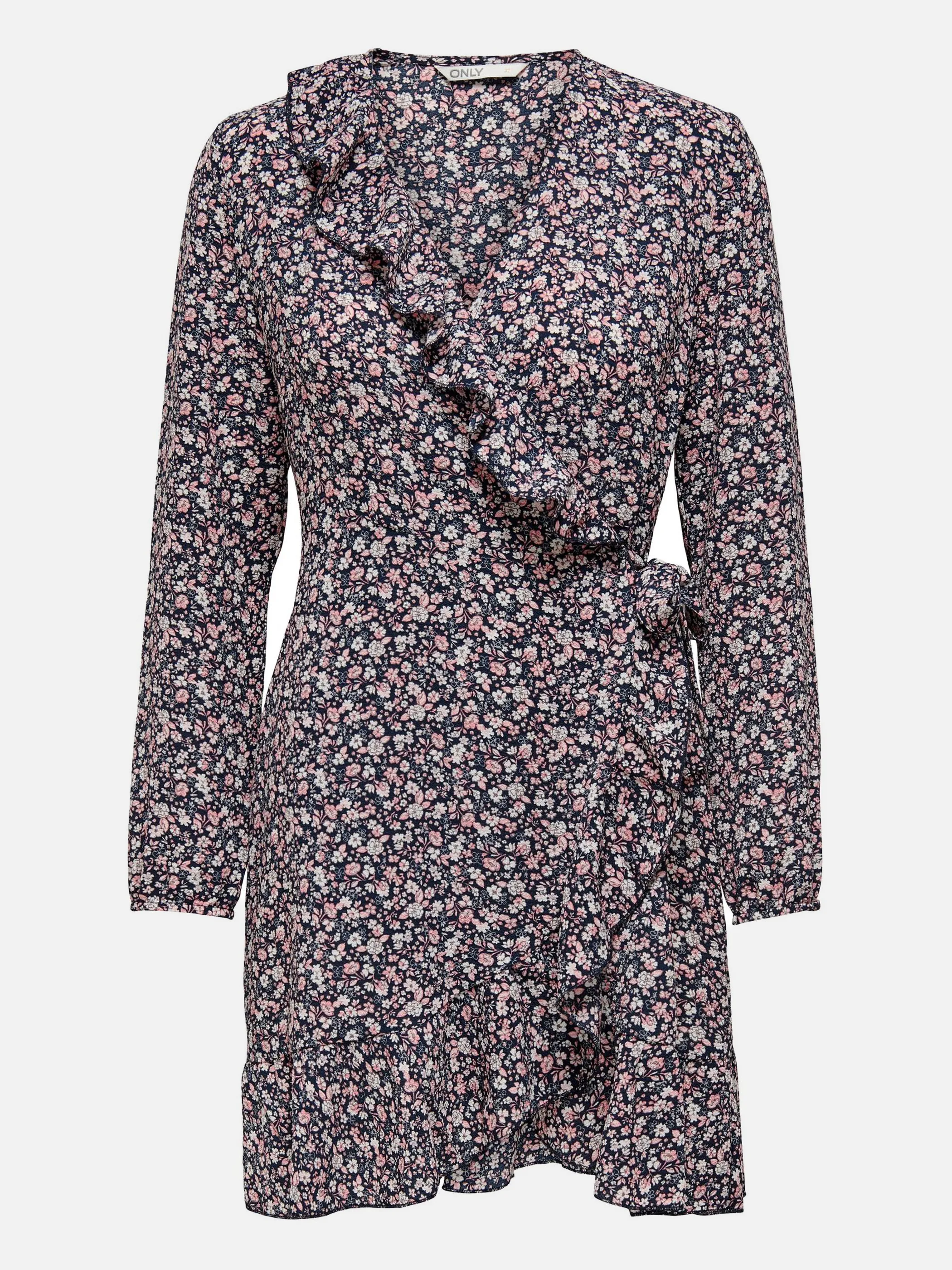 Only ONLCARLY L/S WRAP SHO Wickelkleid
