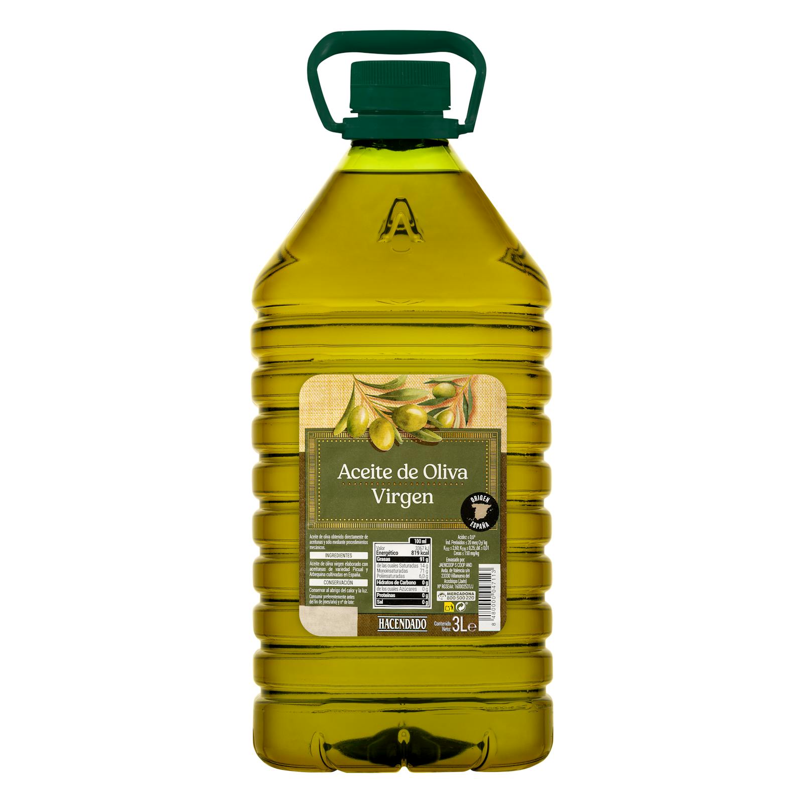 Huile d'olive vierge Hacendado