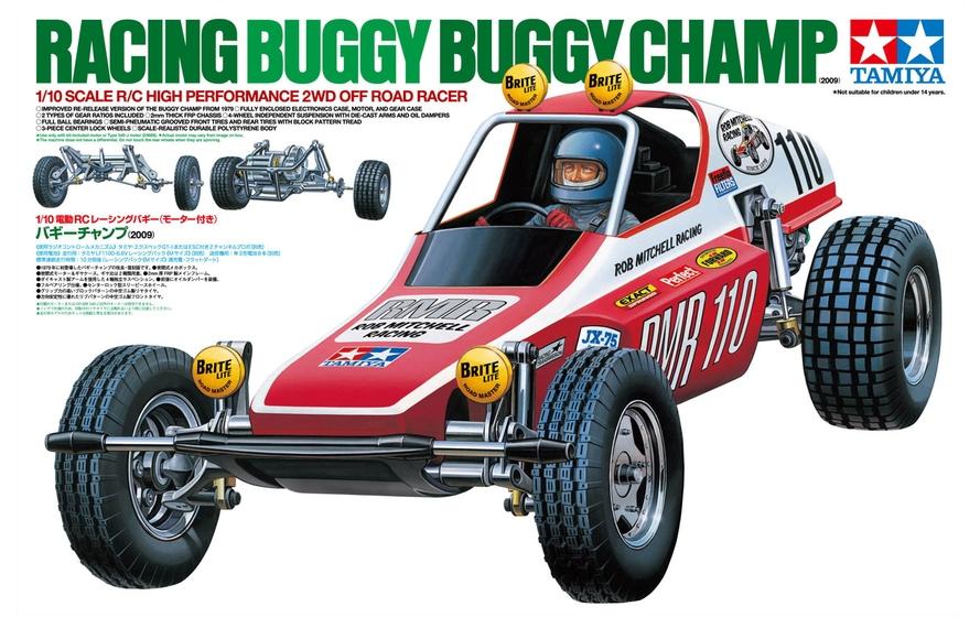 Buggy Champ 2WD Bausatz, 1:10<br>Neuauflage des Tamiya Buggy Champ Klassikers