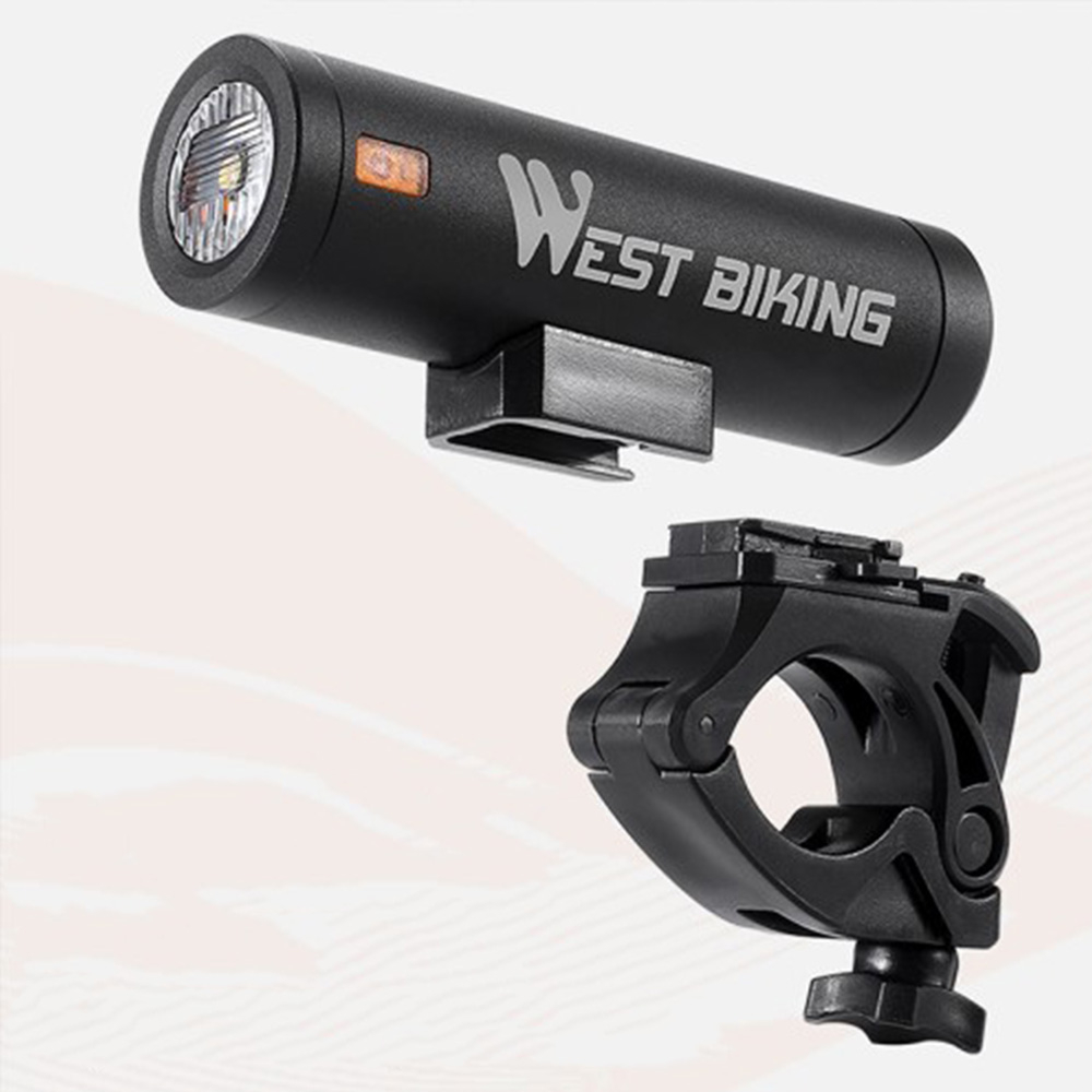 4500mAh Wiederaufladbares Aluminium USB Fahrrad Licht Velo LED Warnlicht IPX5 (1300 Lumen) - Silber