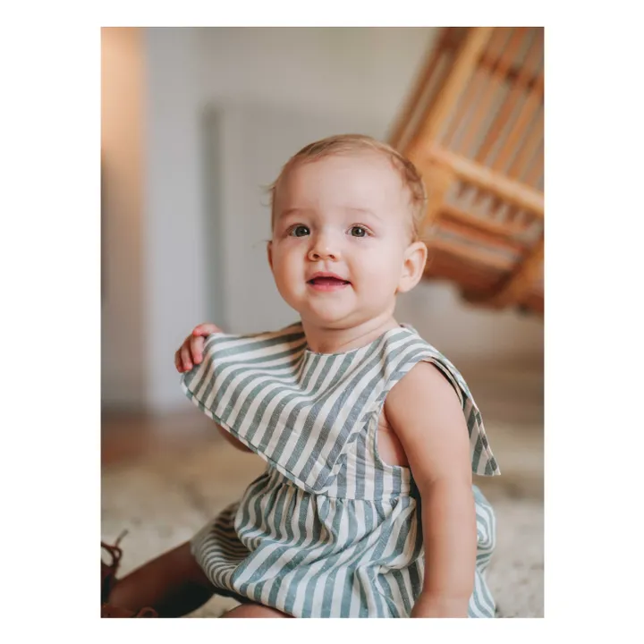 Loir Robe Colombe Rayée | Vert