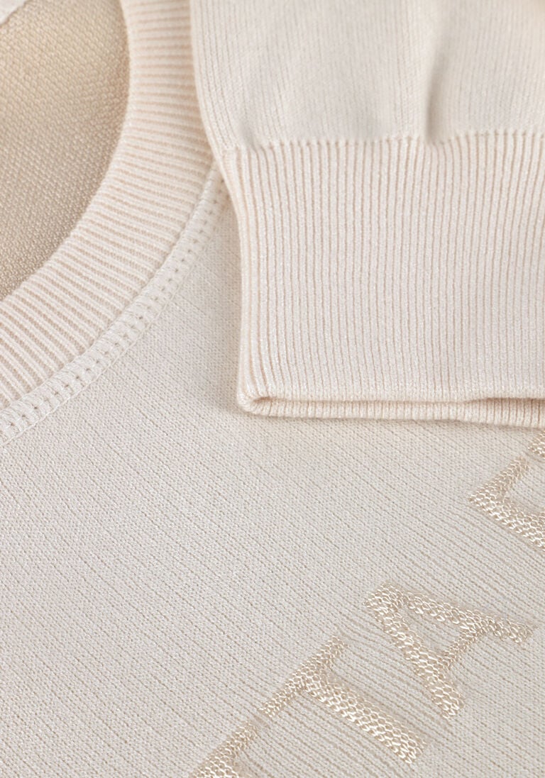 creme elisabetta franchi sweater mk70q61e2