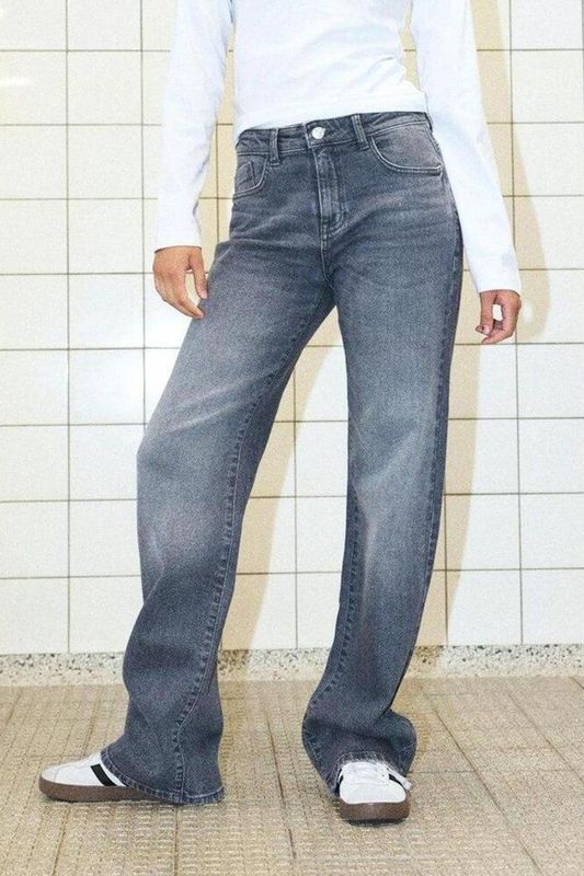 Yolanda - Wide Az371Dg - Jeans - Blauw - Biologisch Katoen