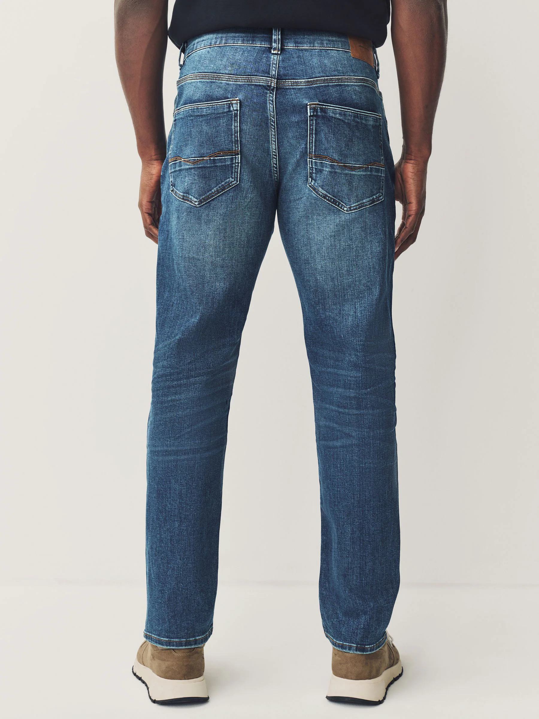 Mediumblauw - Slim Fit - Authentieke stretch denim jeans