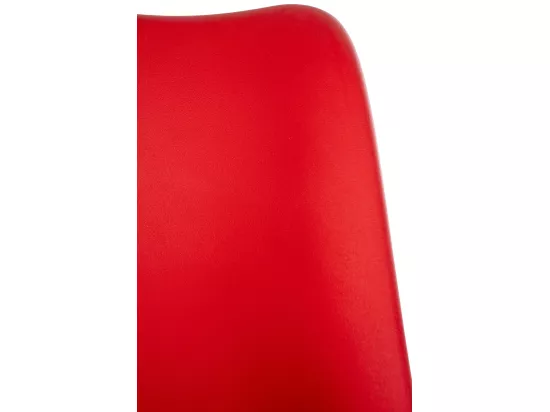 Tabouret de bureau - Plastique - Rouge - Laflin