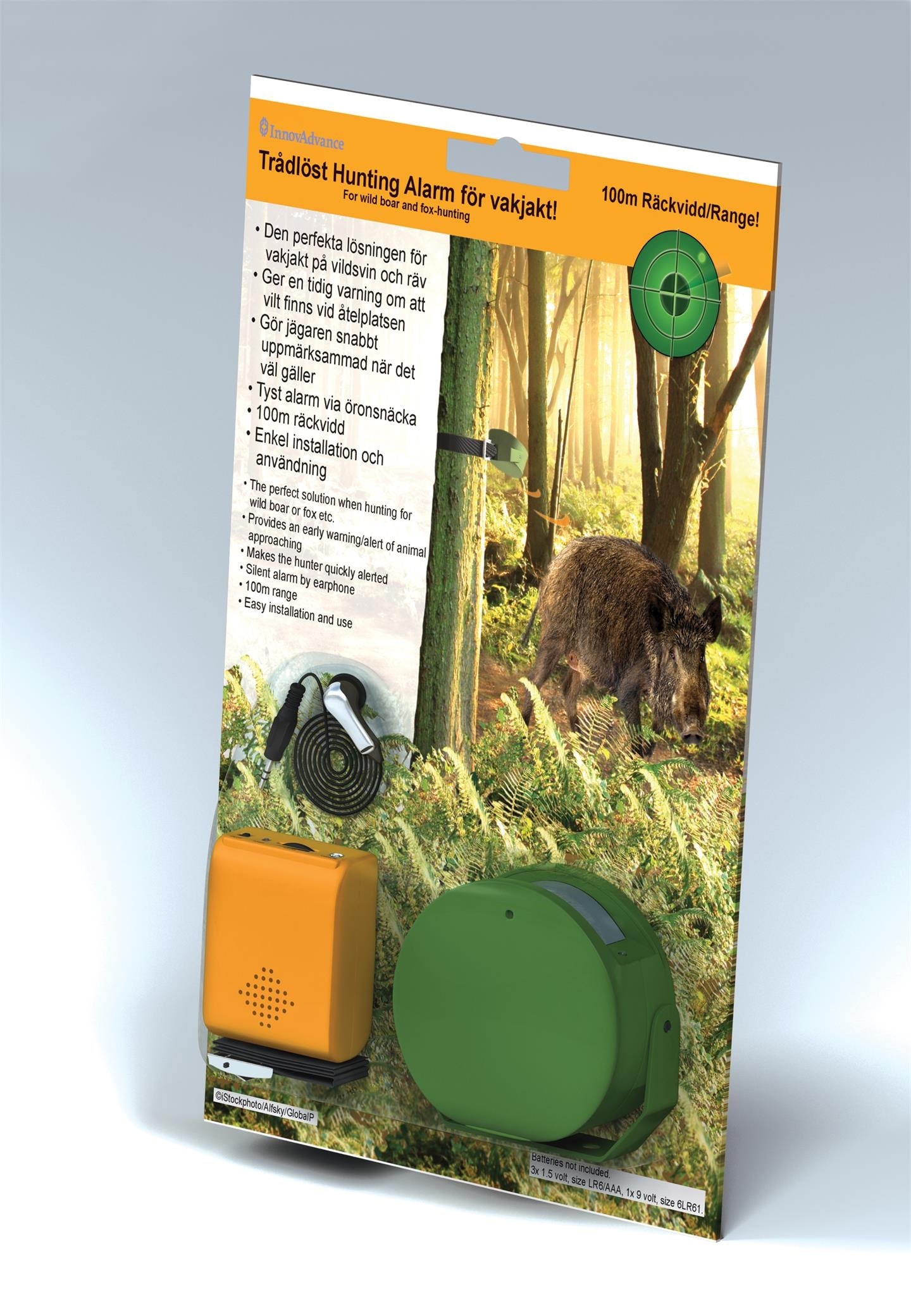 Caliber Hunting Alarm 1 Sensor<br>Perfekt til bruk på reveåte og villsvinsåte!