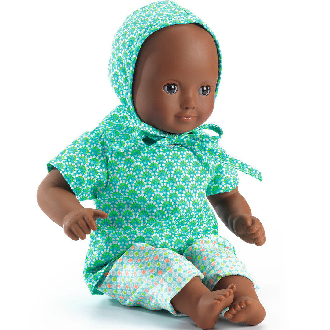 Djeco poppenkledingset pomea - petit pan zazen - 32 cm