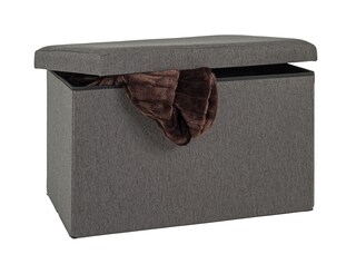 Sitzbox Zlatan Stoffbezug Anthrazit ca. 65 x 40 x 40 cm