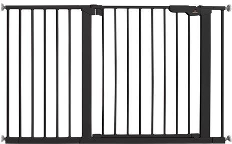 BabyDan Premier Safety Gate Extra Wide Black 119.3-125.6 cm