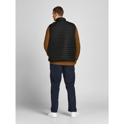 Jack & Jones - 12205347 BODYWARMER COLLAR-BLACK Negro