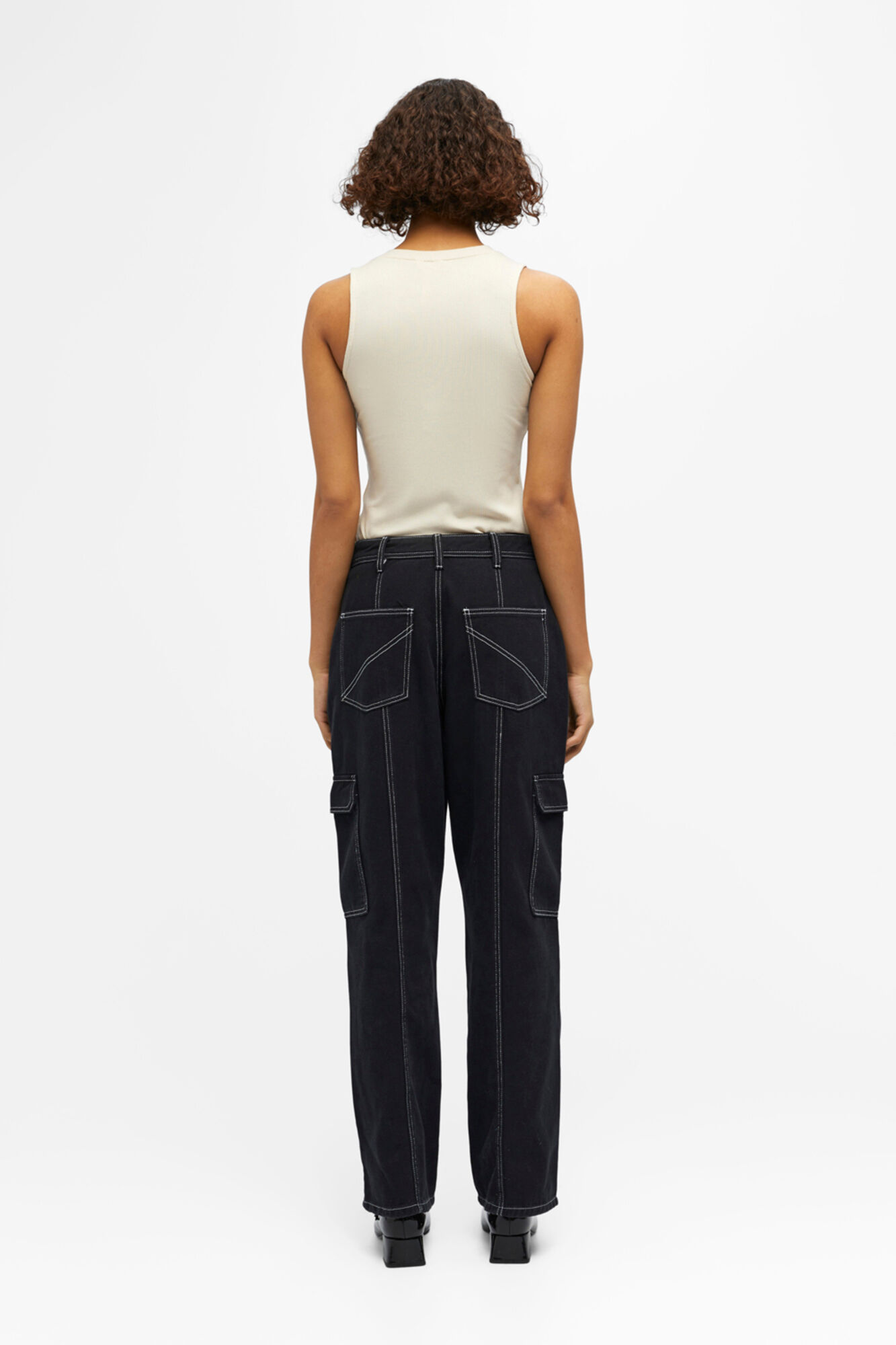 Blusa sem mangas - Cinza