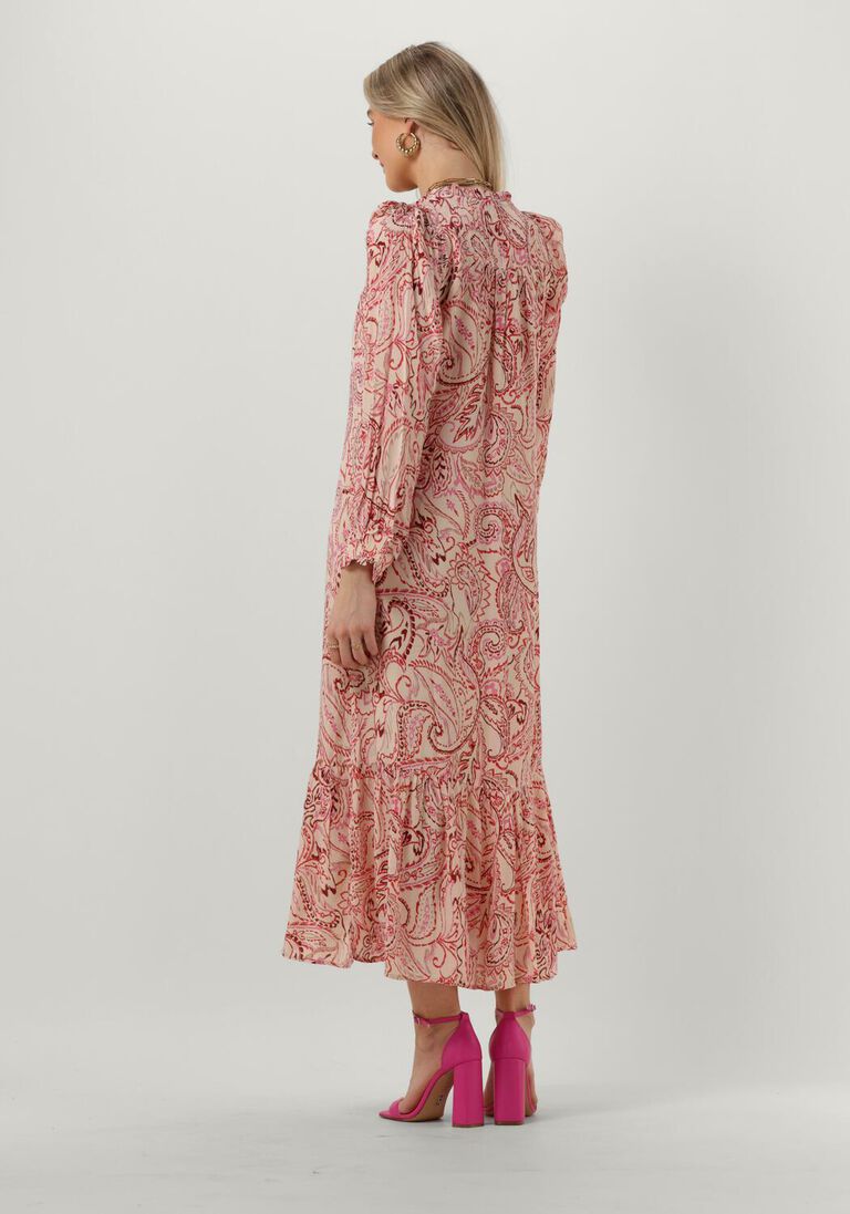 MOLIIN bruine moliin midi jurk rosalie