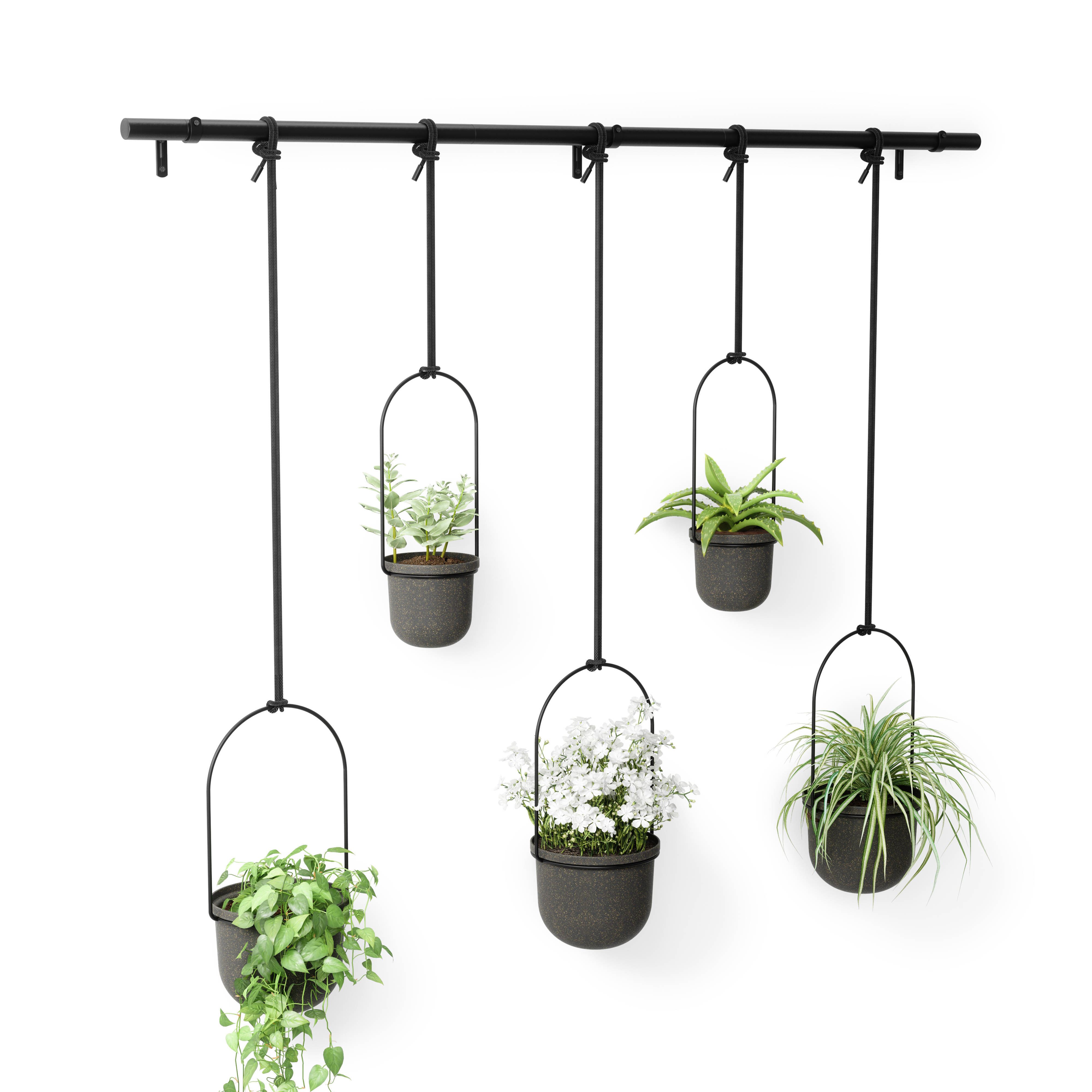 UMBRA Triflora hangende bloempotten (set van 5)
