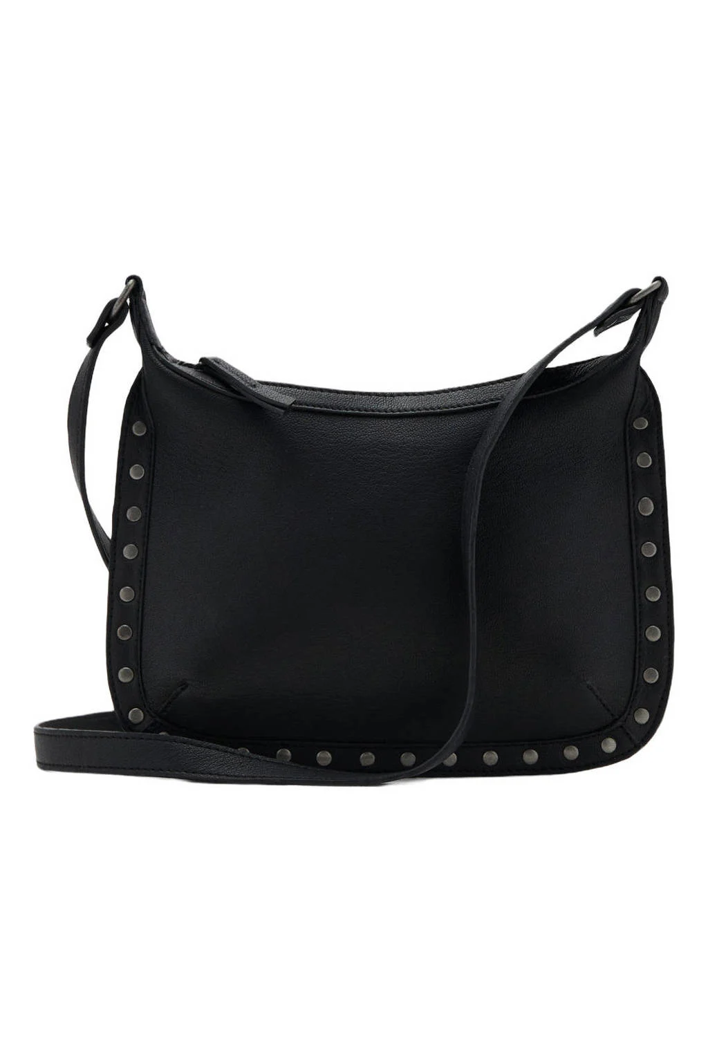 MANGO TEEN leren schoudertas met studs zwart