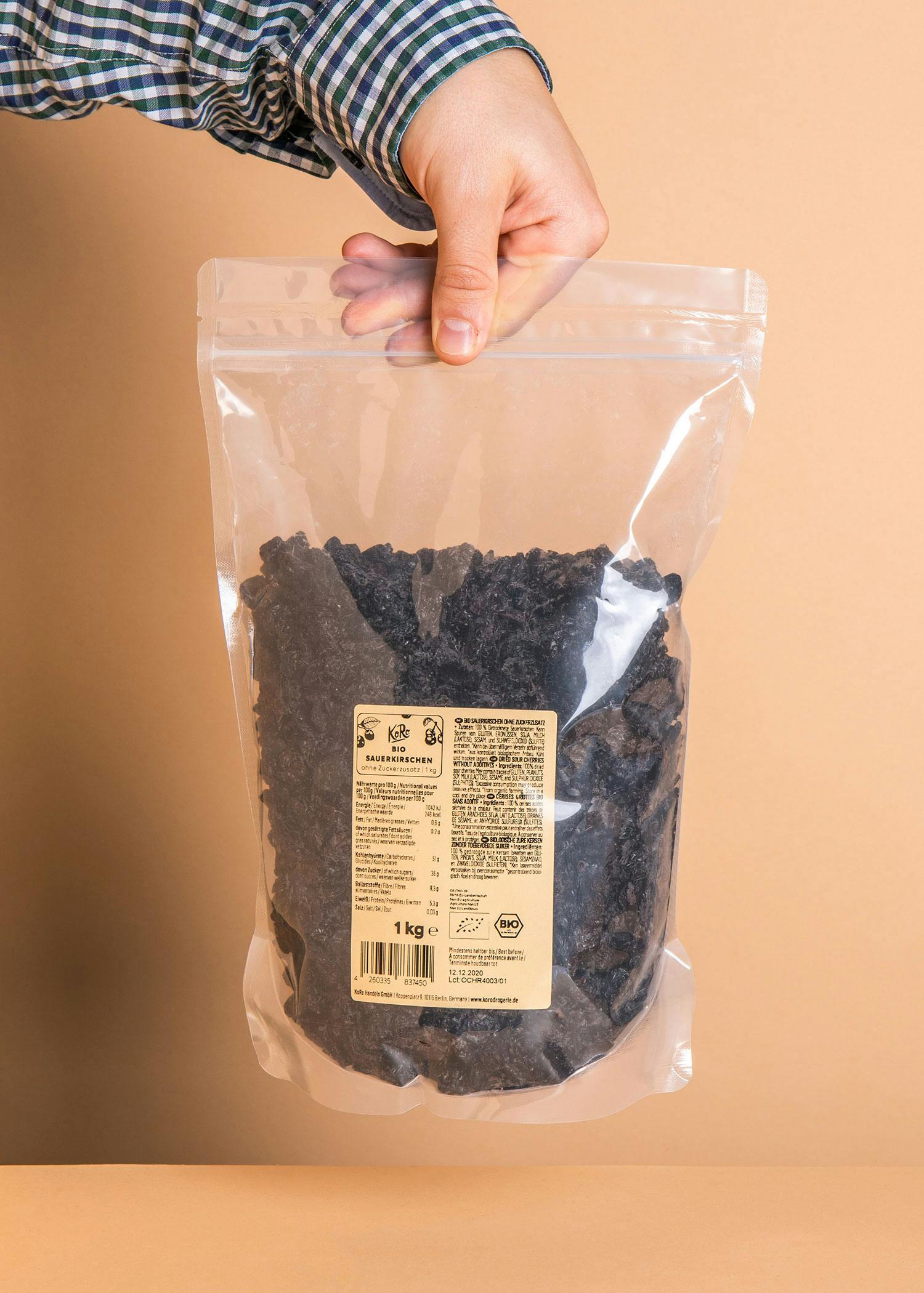 Bio Sauerkirschen ohne Zuckerzusatz 1 kg