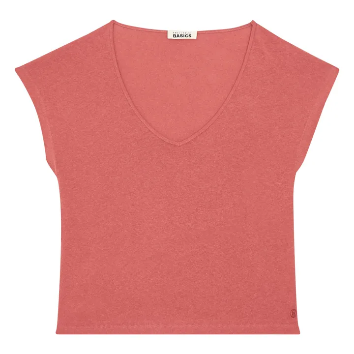 SMALLABLE BASICS T Shirt Femme Manche Courte  | Terracotta