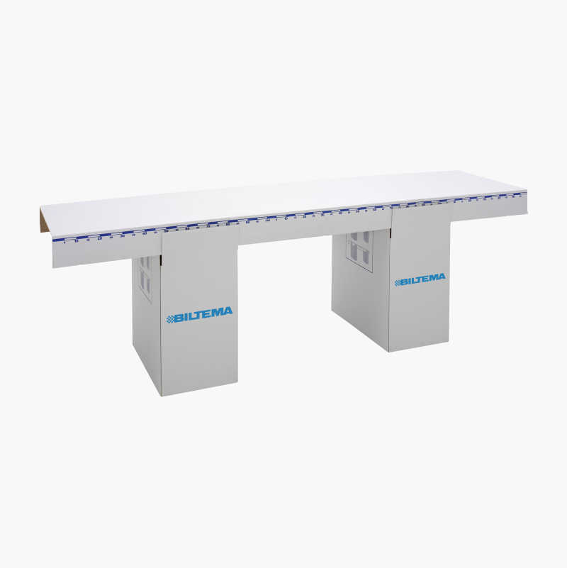 Tapetbord, bølgepapp, 258 x 62,5 x 90 cm