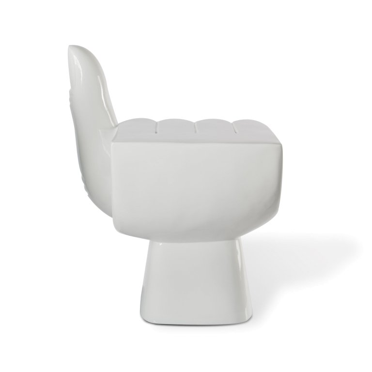 POLSPOTTEN Chair Fist stoel wit