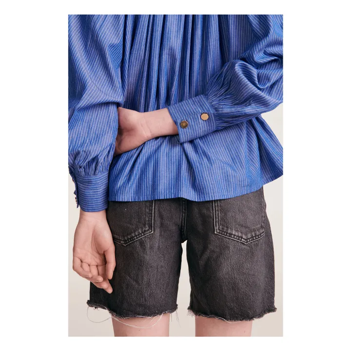 BELLEPIECE Blouse Jeff Rayures | Bleu