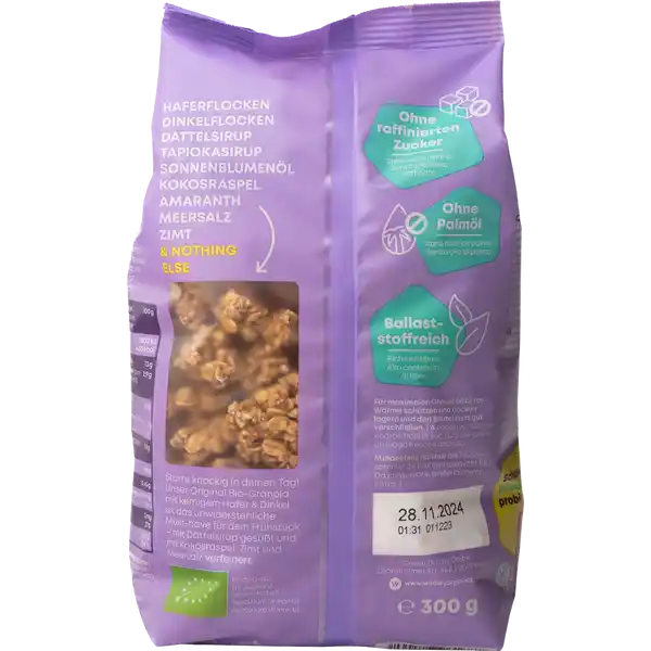 Bio Crunchy Original Granola