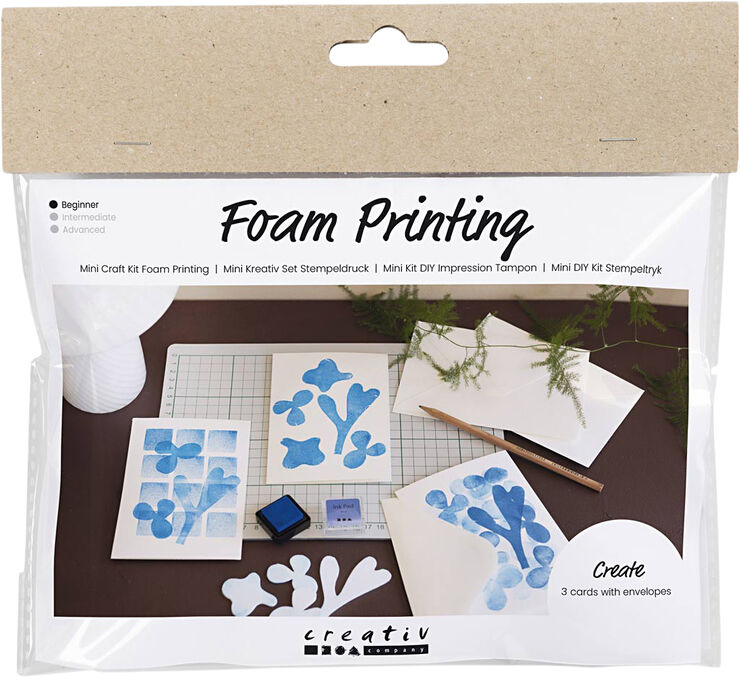 Creativ Company Mini DIY Kit Stempeltryk, Kort med motiv