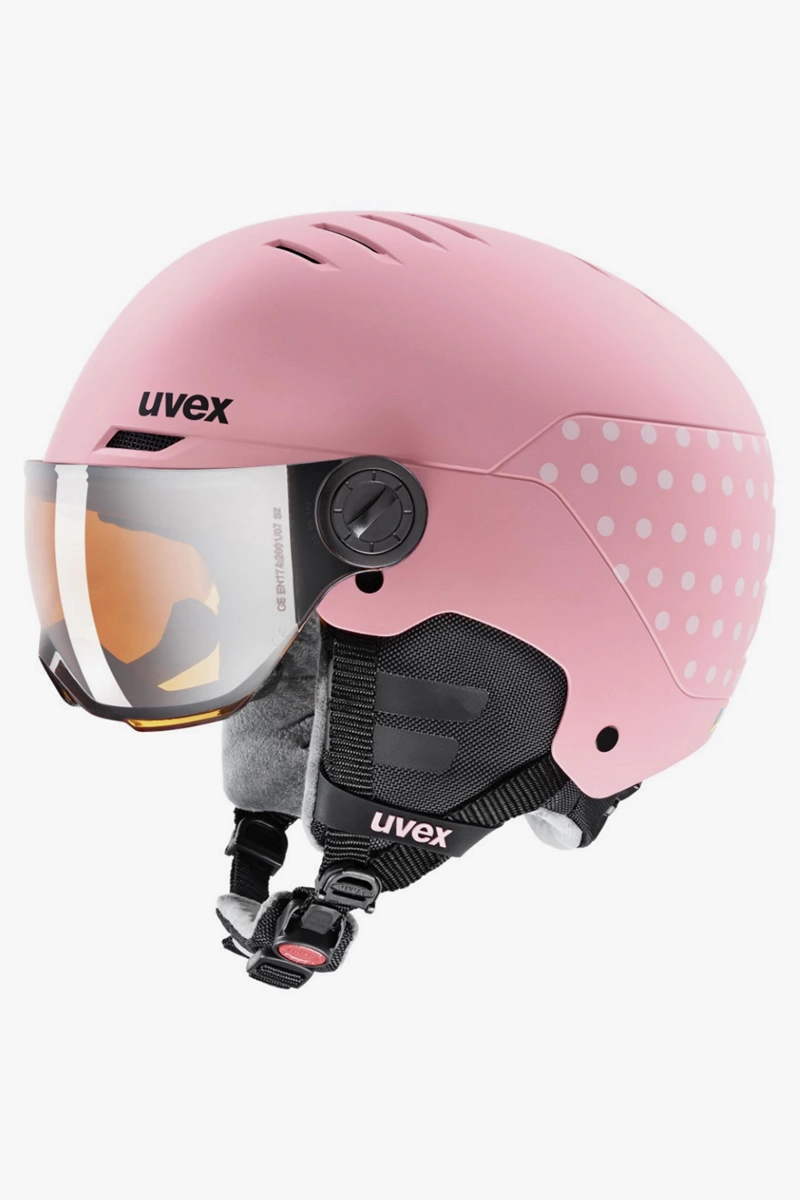 uvex rocket visor Kinder Skihelm