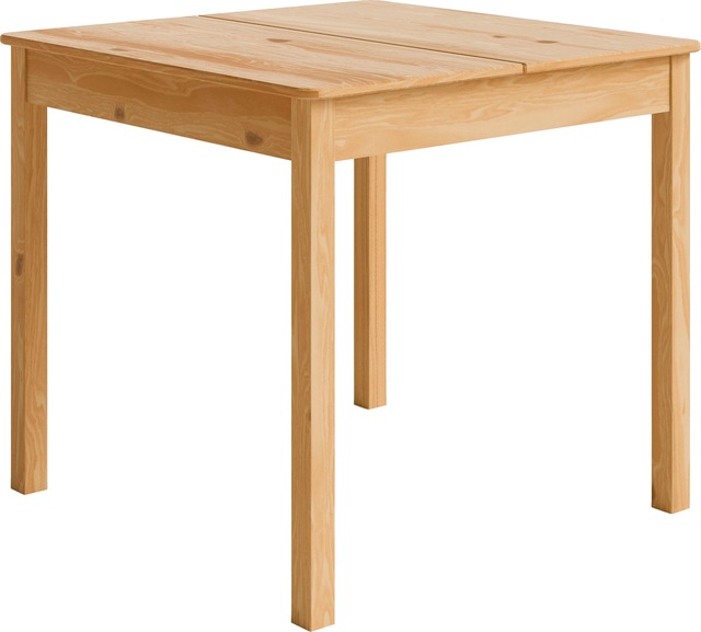 Home affaire Essgruppe »Malmö« Set, 5 Stk. tlg. bestehend aus Tisch und Stühlen in Kiefer Massivholz naturfarbig
