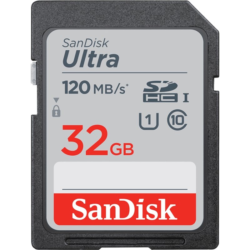 Carte mémoire Ultra SDHC UHS-I SanDisk 32 Go - classe 10