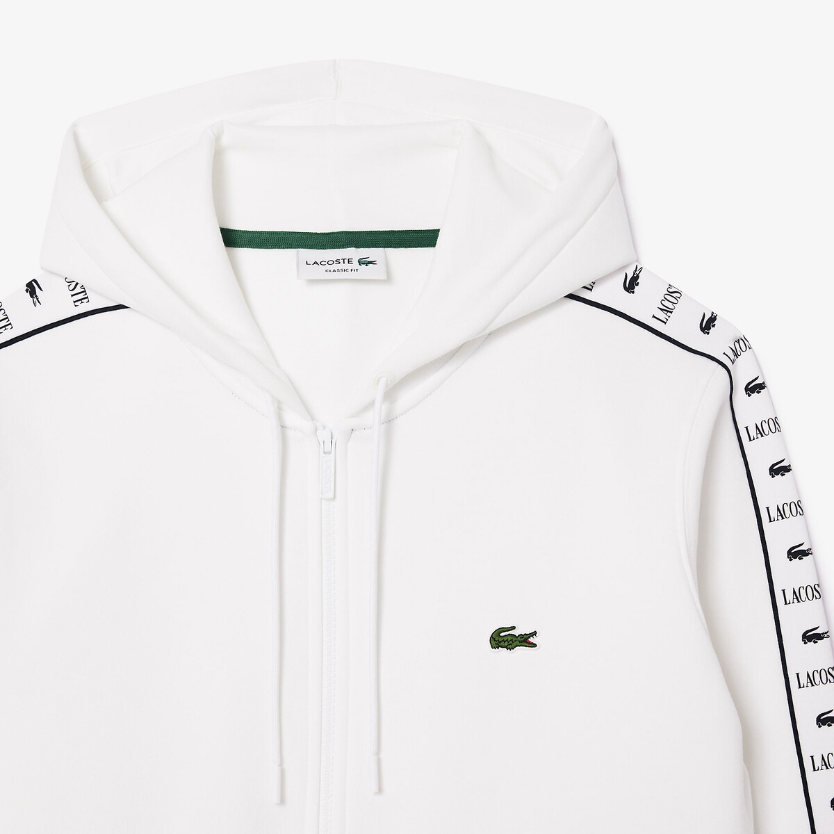 LACOSTE<br>Moletom com zíper em fleece