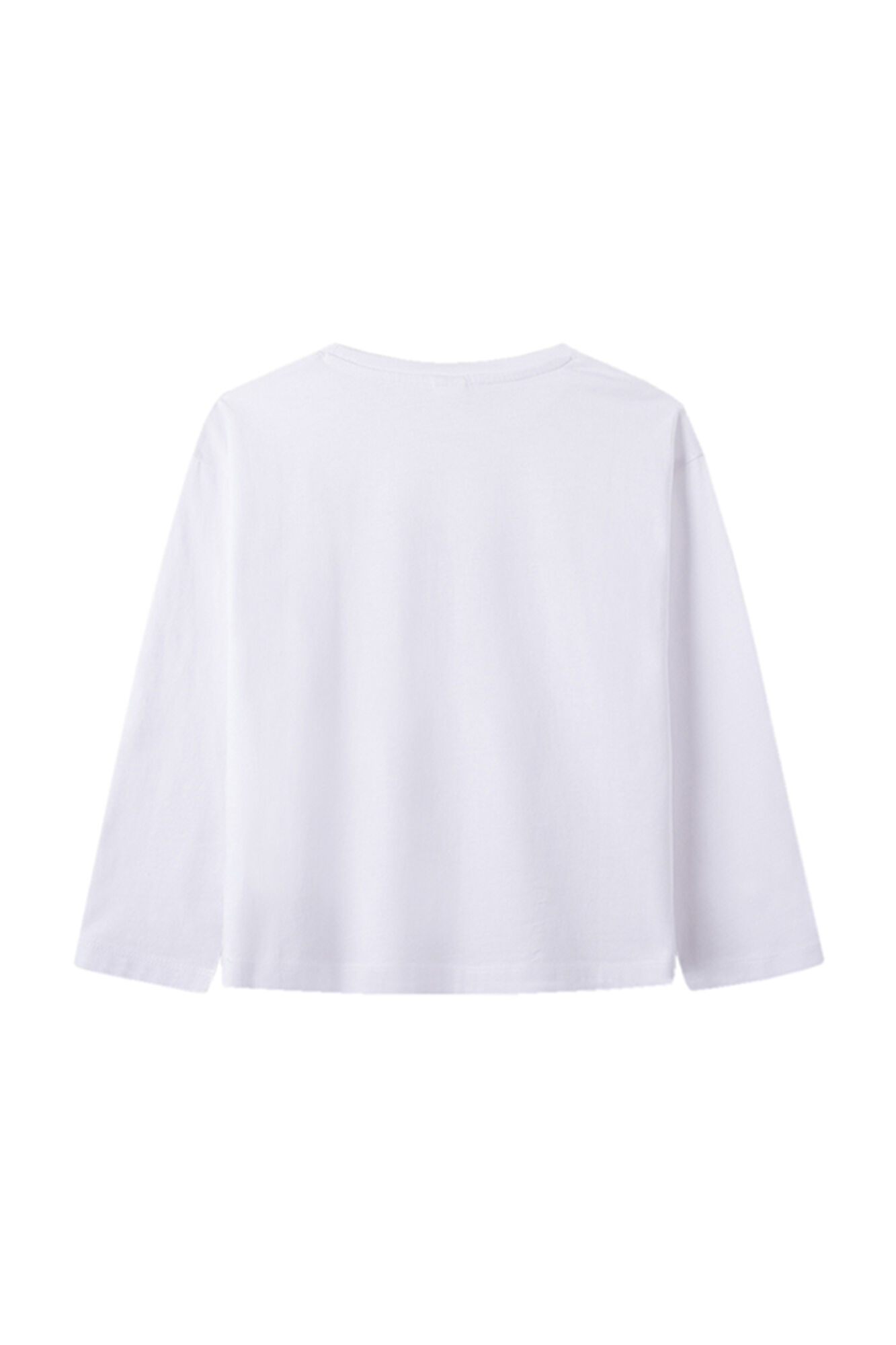 Camiseta infantil com estampa de coração de lantejoulas