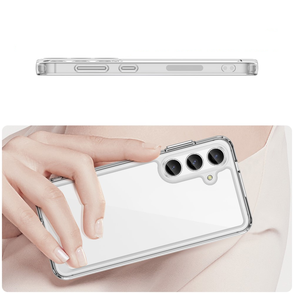 Samsung Galaxy S24 Hybrid Hülle TPU Bumper   Acryl Rückseite - Transparent
