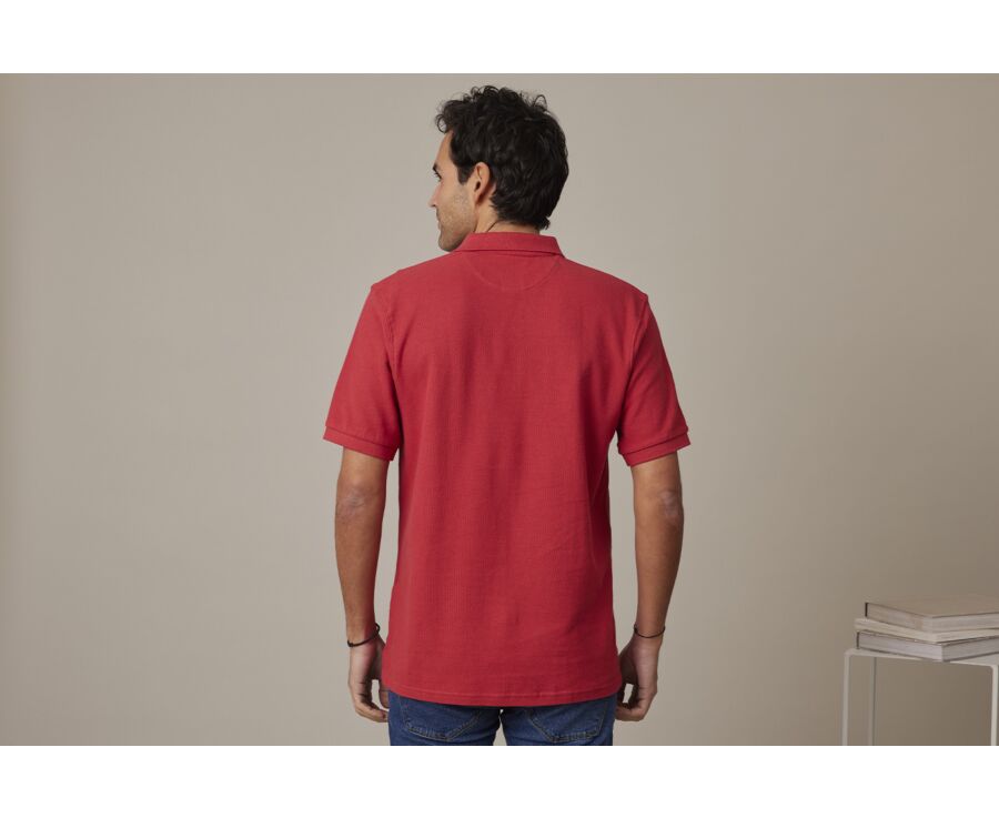 Polo Rouge Basque homme - GARETH