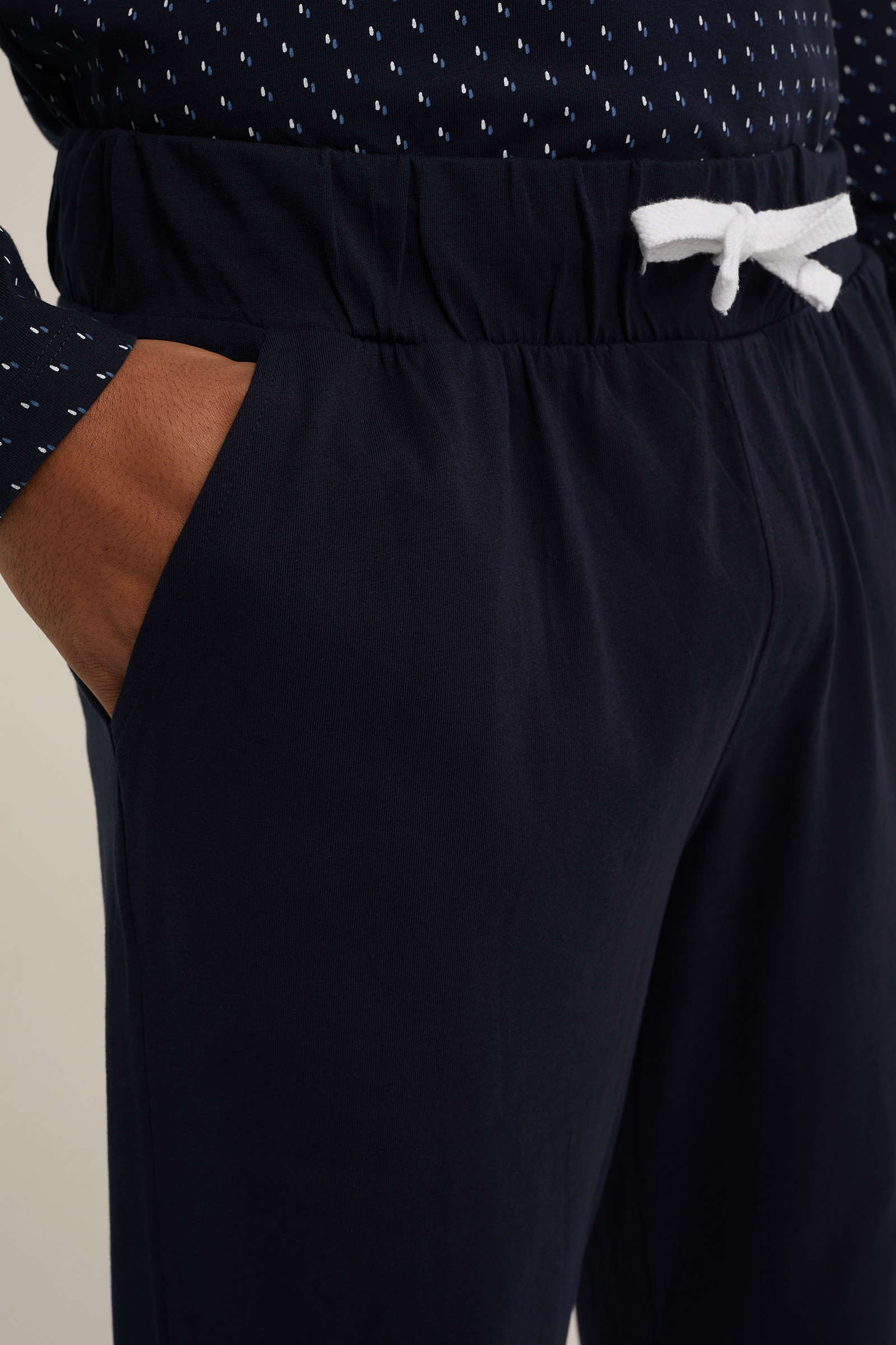 pyjamabroek WE Fashion Donkerblauw