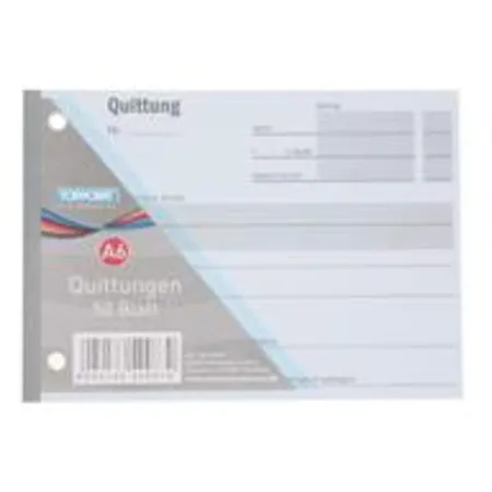 Stylex Quittungsblock DIN A6, 50 Blatt, 50 Stück