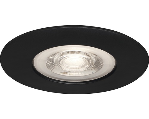 LED inbouwspots set IP44 3-delig dimbaar 3x5W 3x460 lm 3000K zwart Ø 9/6,8 cm 230V