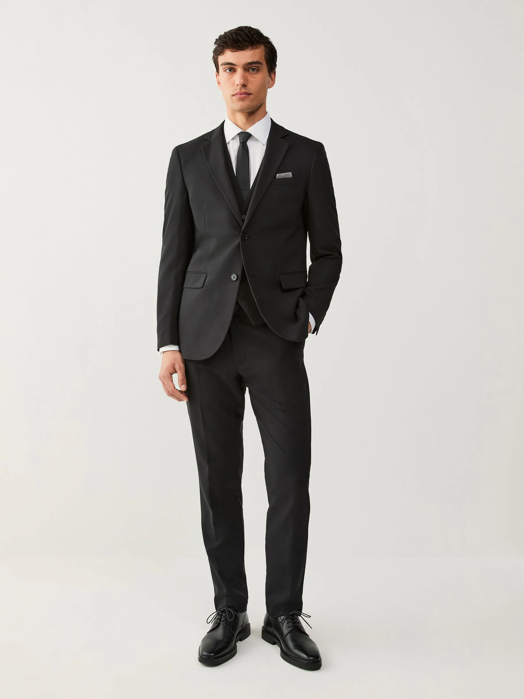 Zwart - Regular fit must-have gilet