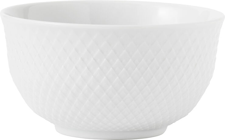 Lyngby Porcelæn Rhombe bowl 35cl, white Hvid