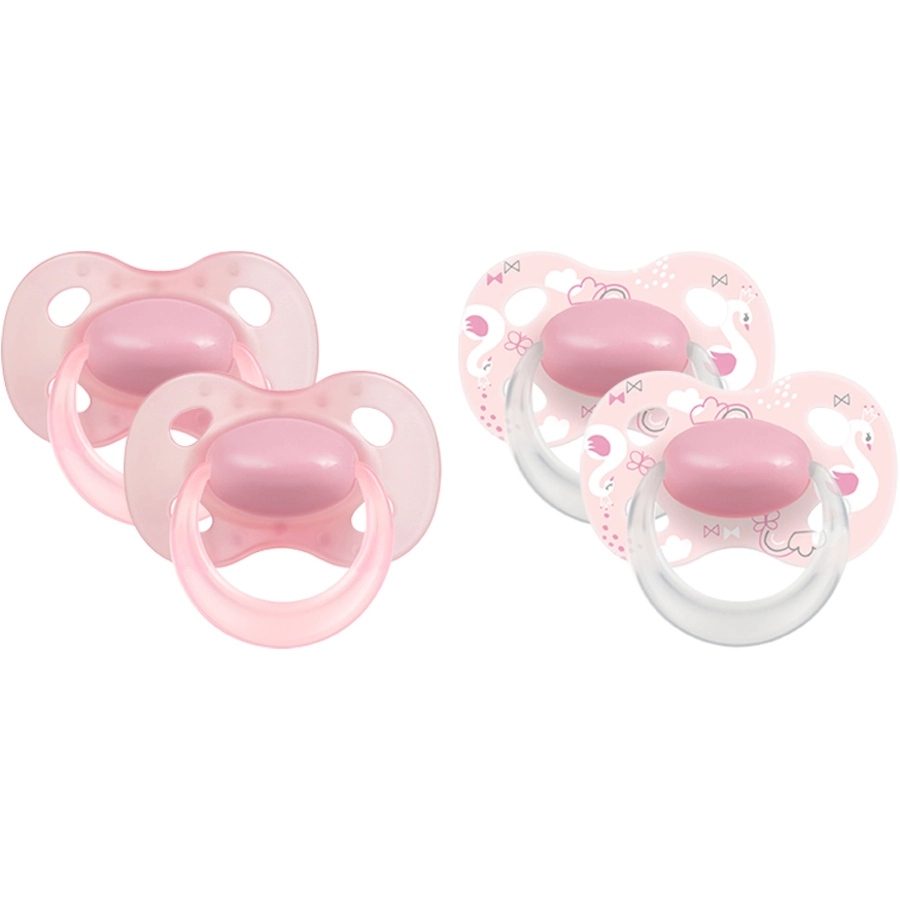 Medela Baby Schnuller Original ab dem 18. Monat DUO Signature 4 Stück in rosé