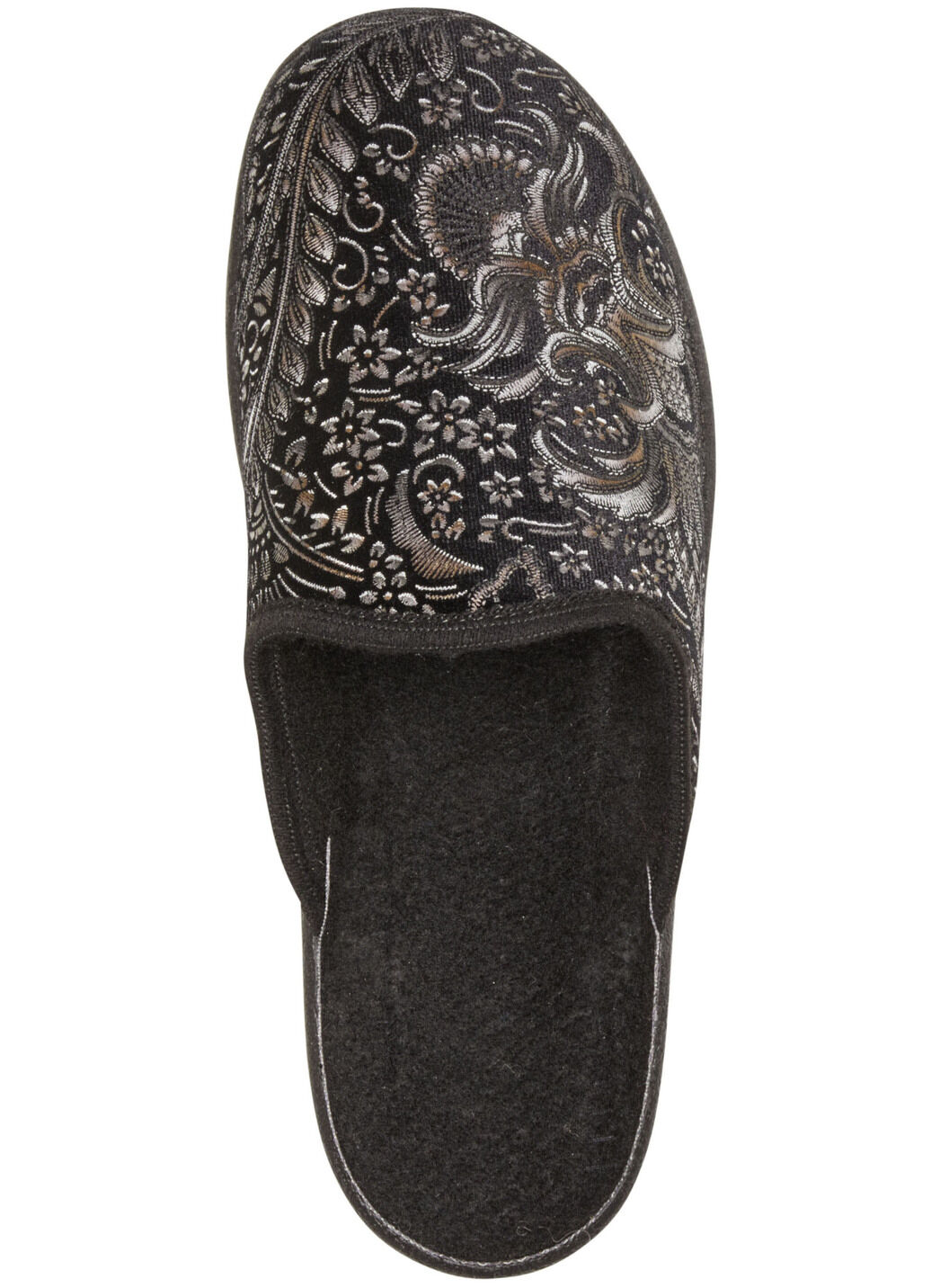 Pantoffel mit floralem Muster