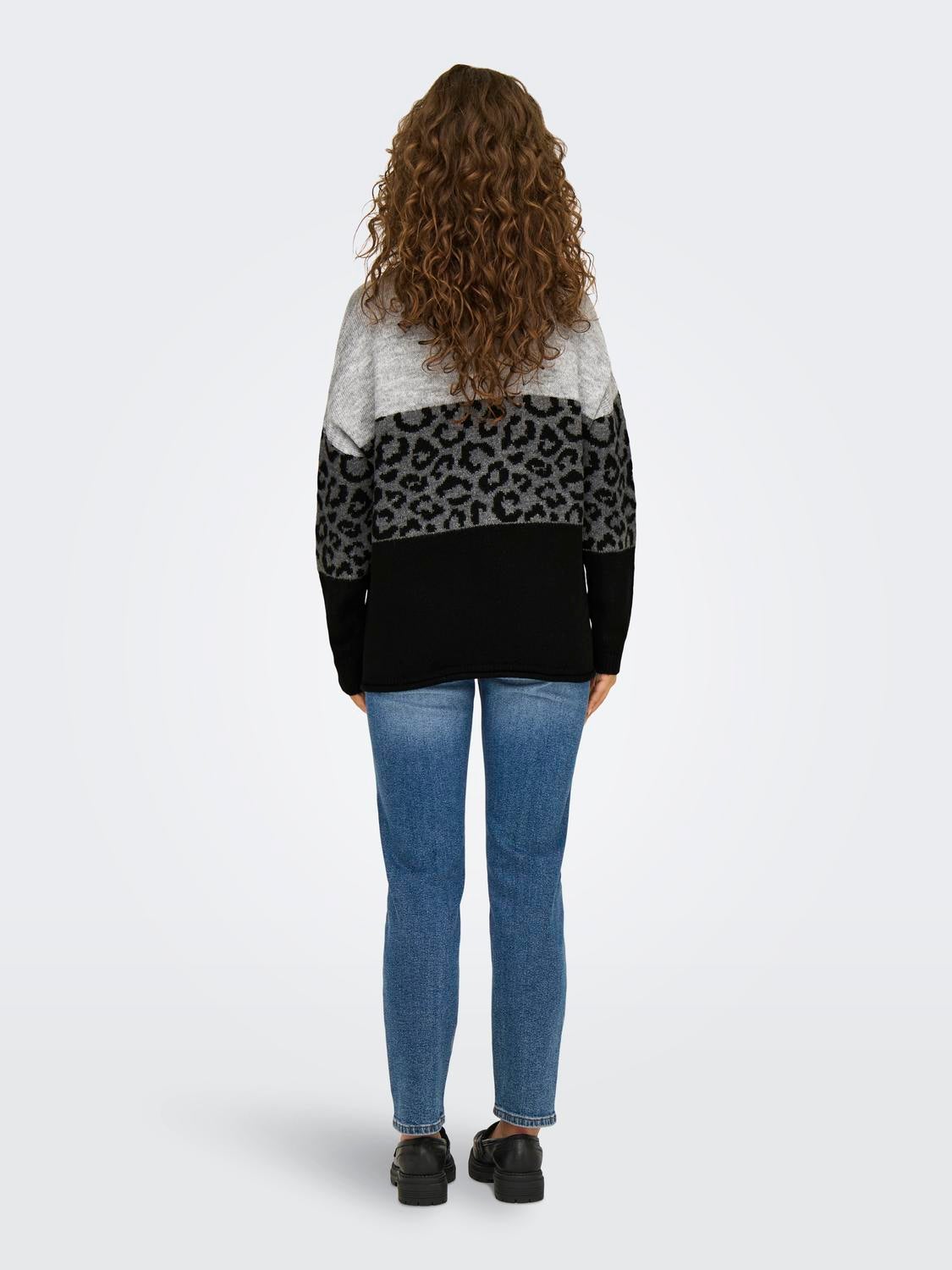 ONLJADE Strickpullover Light Grey Melange
