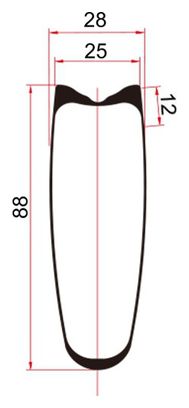 Paire de roues Progress Space Boyau Noir | 9x100/9x130 mm | Patins | Campagnolo