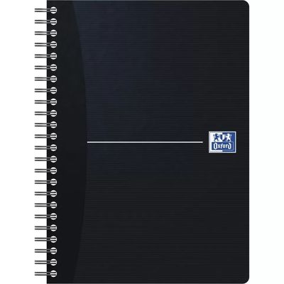 Oxford Office Essentials - Cahier à spirale A5 - 180 pages - ligné - disponible dans différentes couleurs